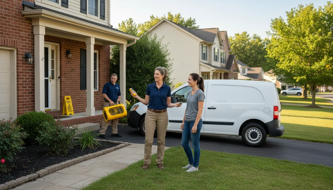 Water restoration image for Dehumidification And Cleanup Services in Farwell, TX